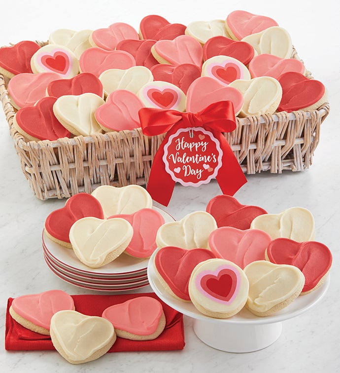 Image of Buttercream Frosted Cut-Out Cookie Gift Basket - Grand
