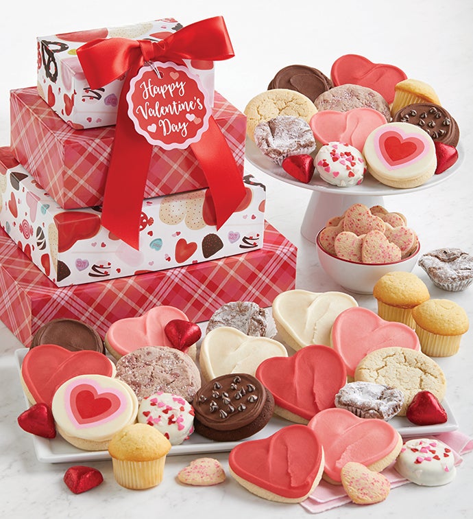 Image of Valentines Day Bakery Gift Tower