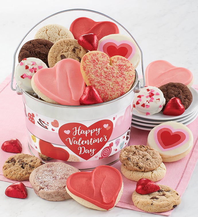 Image of Happy Valentines Day Treats Gift Pail
