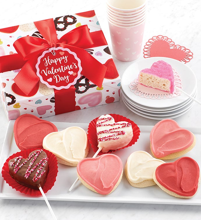 Image of Valentine Crispy Pops And Cookie Gift
