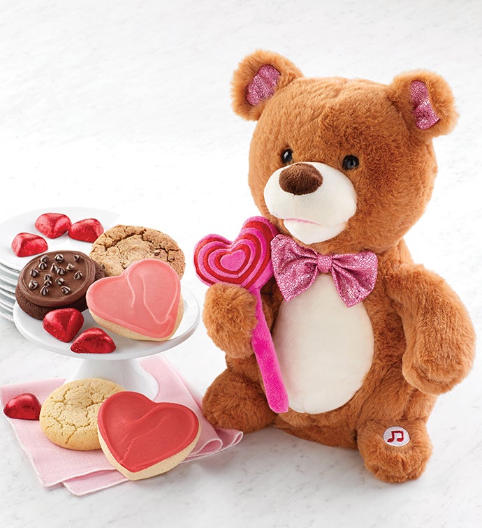 Image of Musical Valentine Bear With Treats