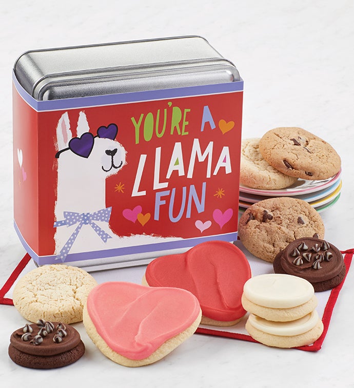 Valentines Day Mini Gift Tins   Llama