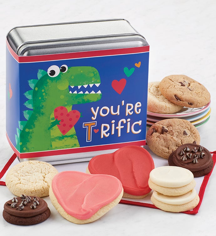 Image of Valentines Day Mini Gift Tins - Dinosaur