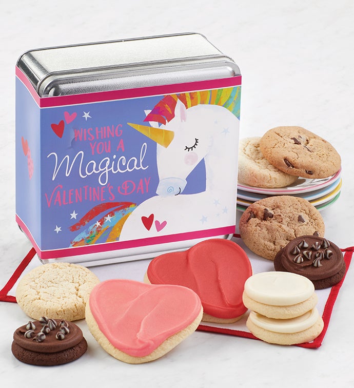 Valentines Day Unicorn Gift Tin