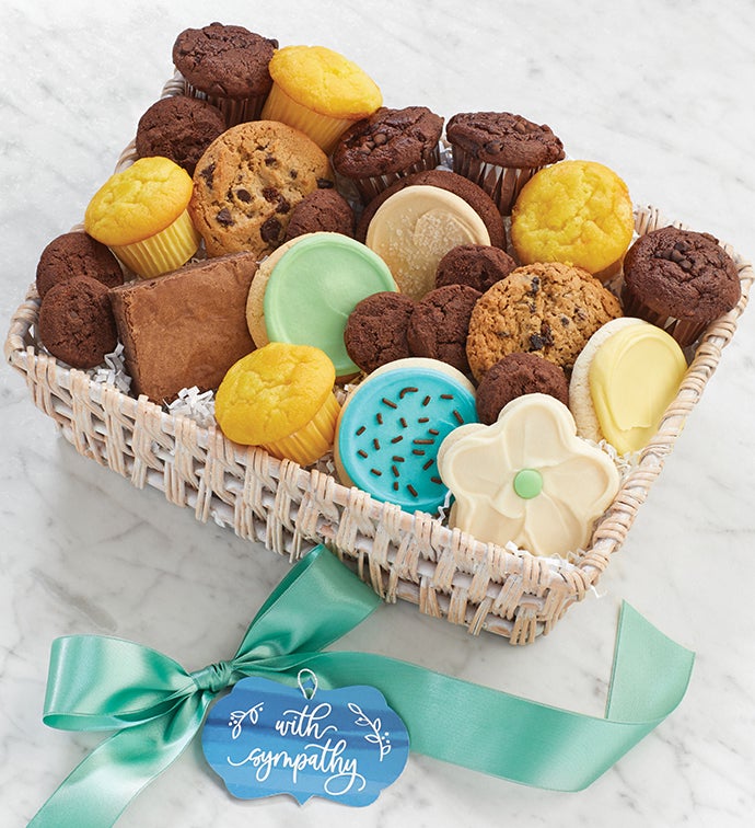 With Sympathy Gift Basket - Small