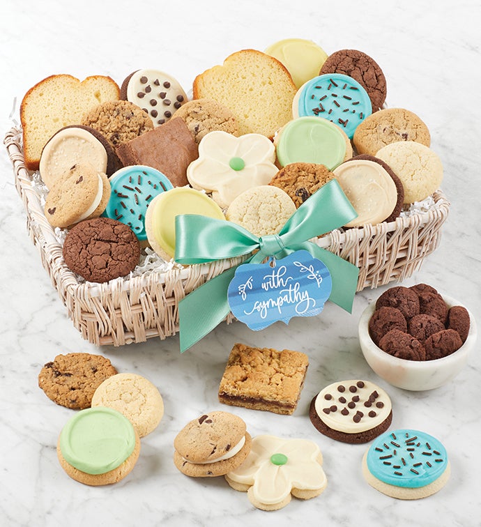 With Sympathy Gift Basket   Medium