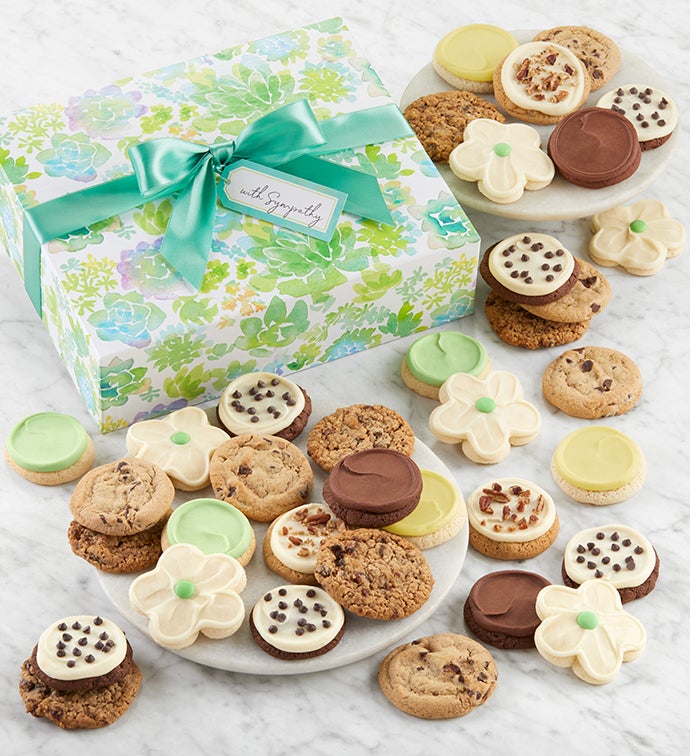 With Sympathy Cookie Gift Box   36 cookies