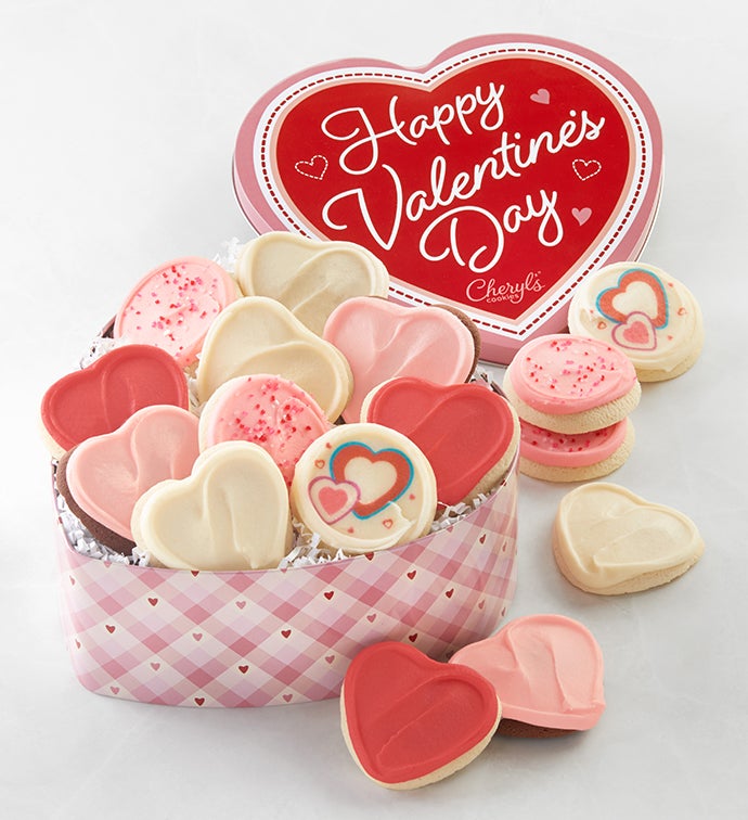 Valentine Gift Tin Buttercream Frosted Sugar Assortment