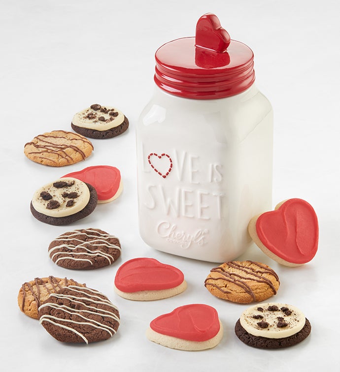 Ceramic Keepsake Gift Canister & Cookies