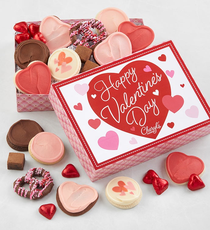 Valentine Chocolate & Strawberry Treats Gift Box