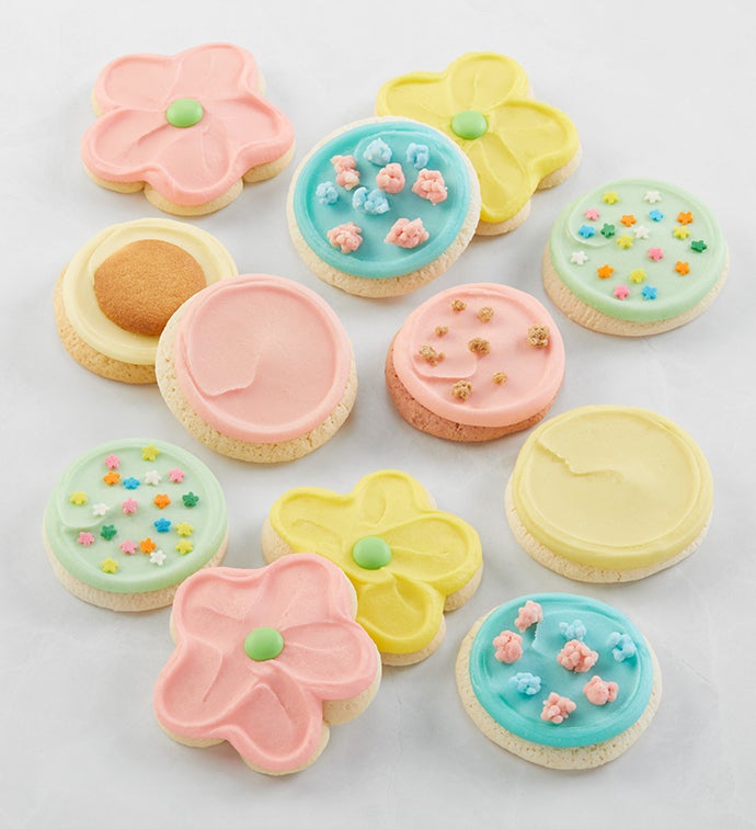Buttercream Frosted Spring Cookies