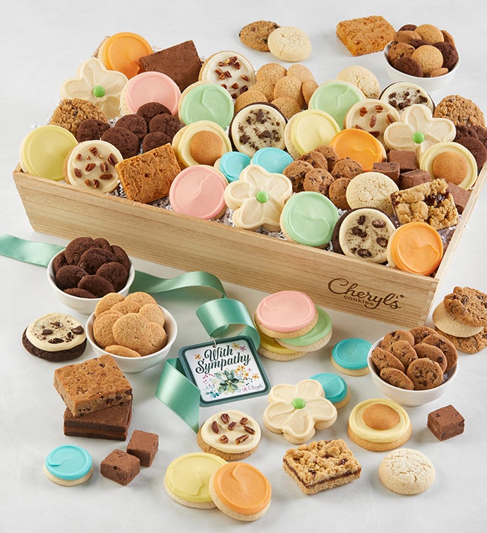 With Sympathy Gift Basket - Premier