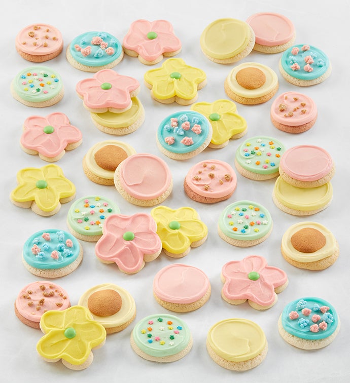 Buttercream Frosted Spring Cookies