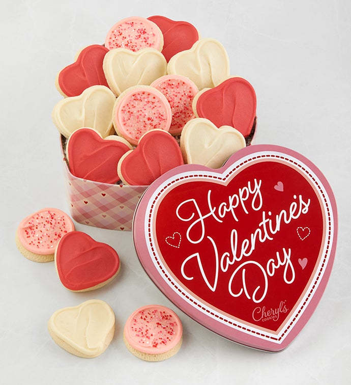Valentine Gift Tin   Buttercream Frosted Sugar Assortment