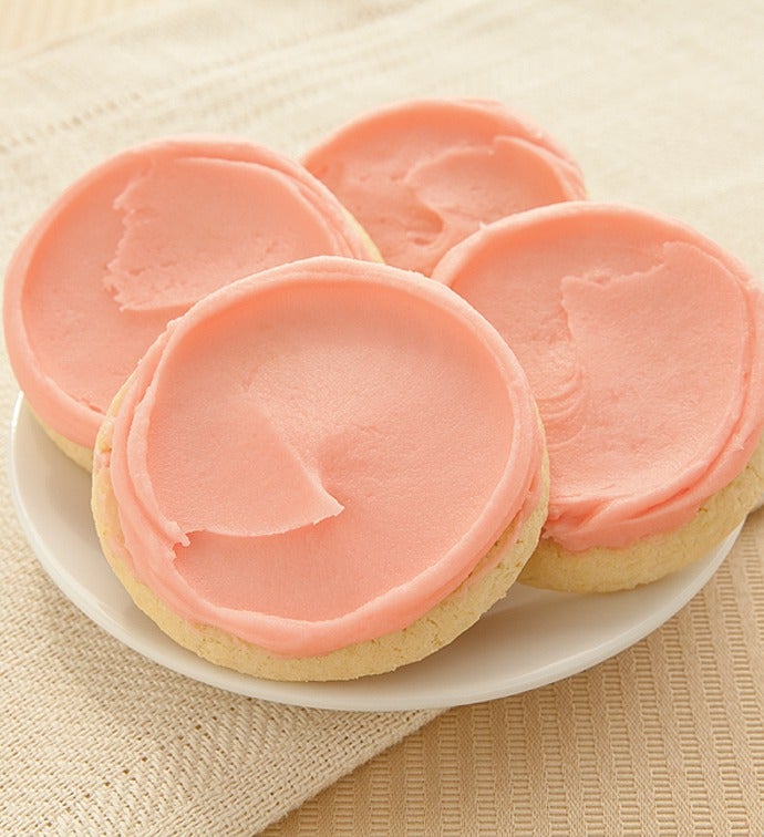 Buttercream Frosted Strawberry Sugar Cookies