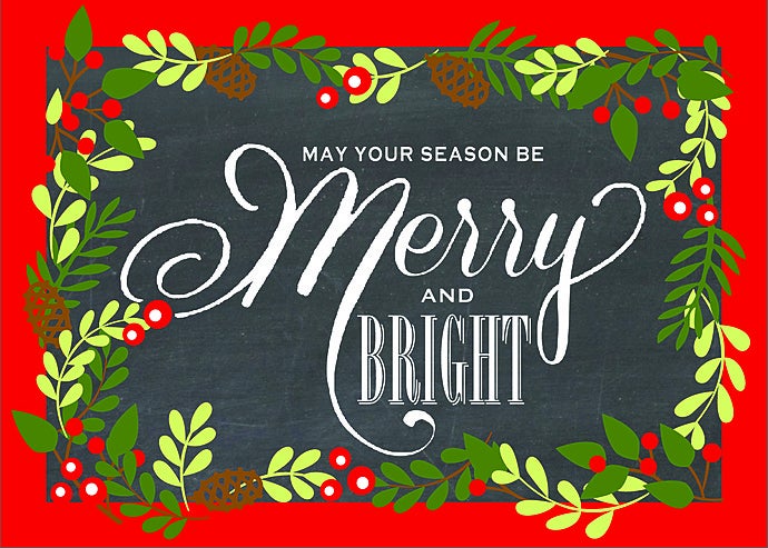 Merry and Bright Greeting Card