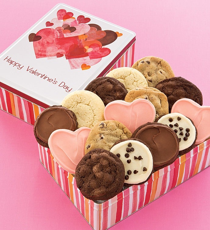 Valentines Day Gift Tin   16 Create Your Own Cookies